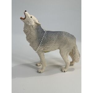 Vintage 1990 Safari Ltd Vanishing Wild TIMBER WOLF Animal Wildlife Figure